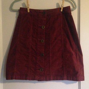 Anthropologie Pilcro Corduroy Skirt